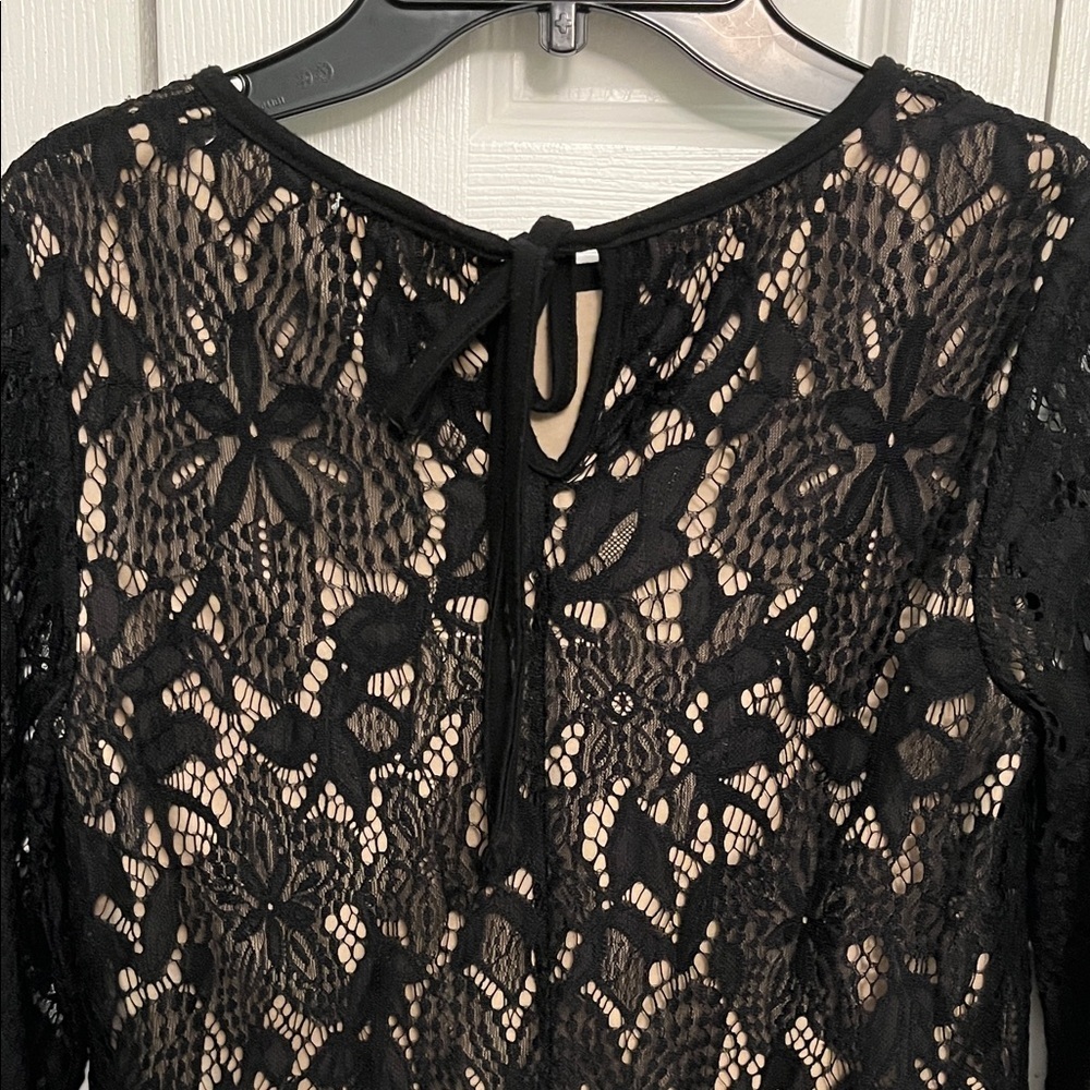 love, Fire Black Lace Blouse Medium - Picture 6 of 8